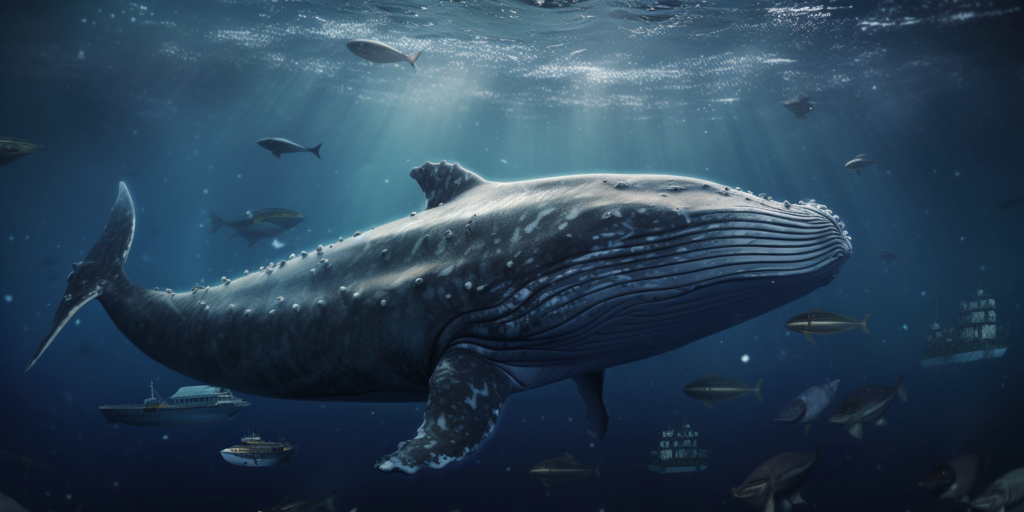 This image has an empty alt attribute; its file name is willscott_v2_a_whale_tale_with_barnacles_on_it_in_the_foregroun_602000d0-3834-4051-aaf3-e5dd9f334d94-1024x512.png